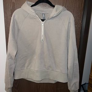 Vuori Restore Half Zip Hoodie (olive green)